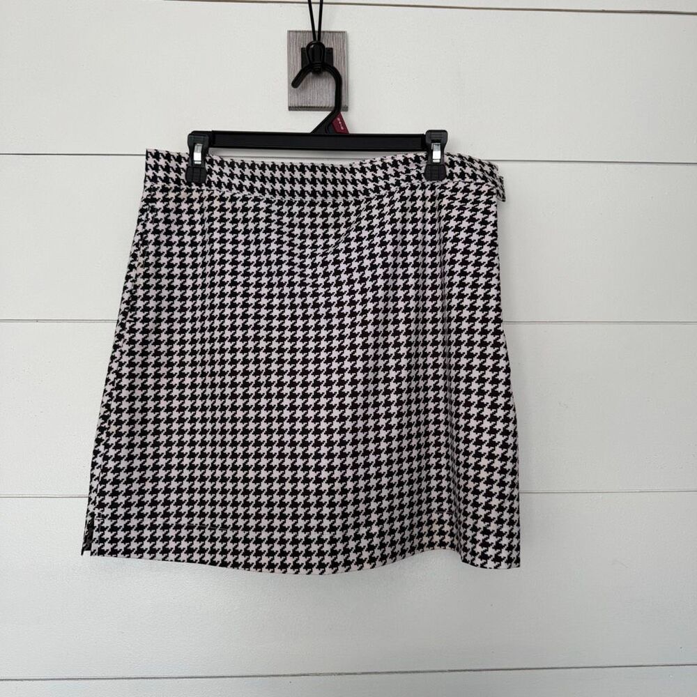 Gordon Cooper Women’s 10 Black White Houndstooth Golf Skort
